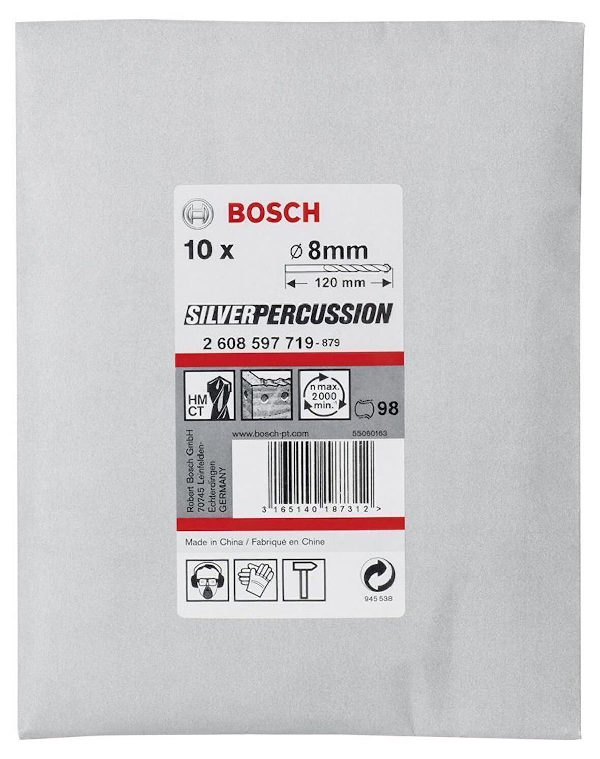 Bosch cyl-3 8*120 mm 10'lu Paket 2608597719